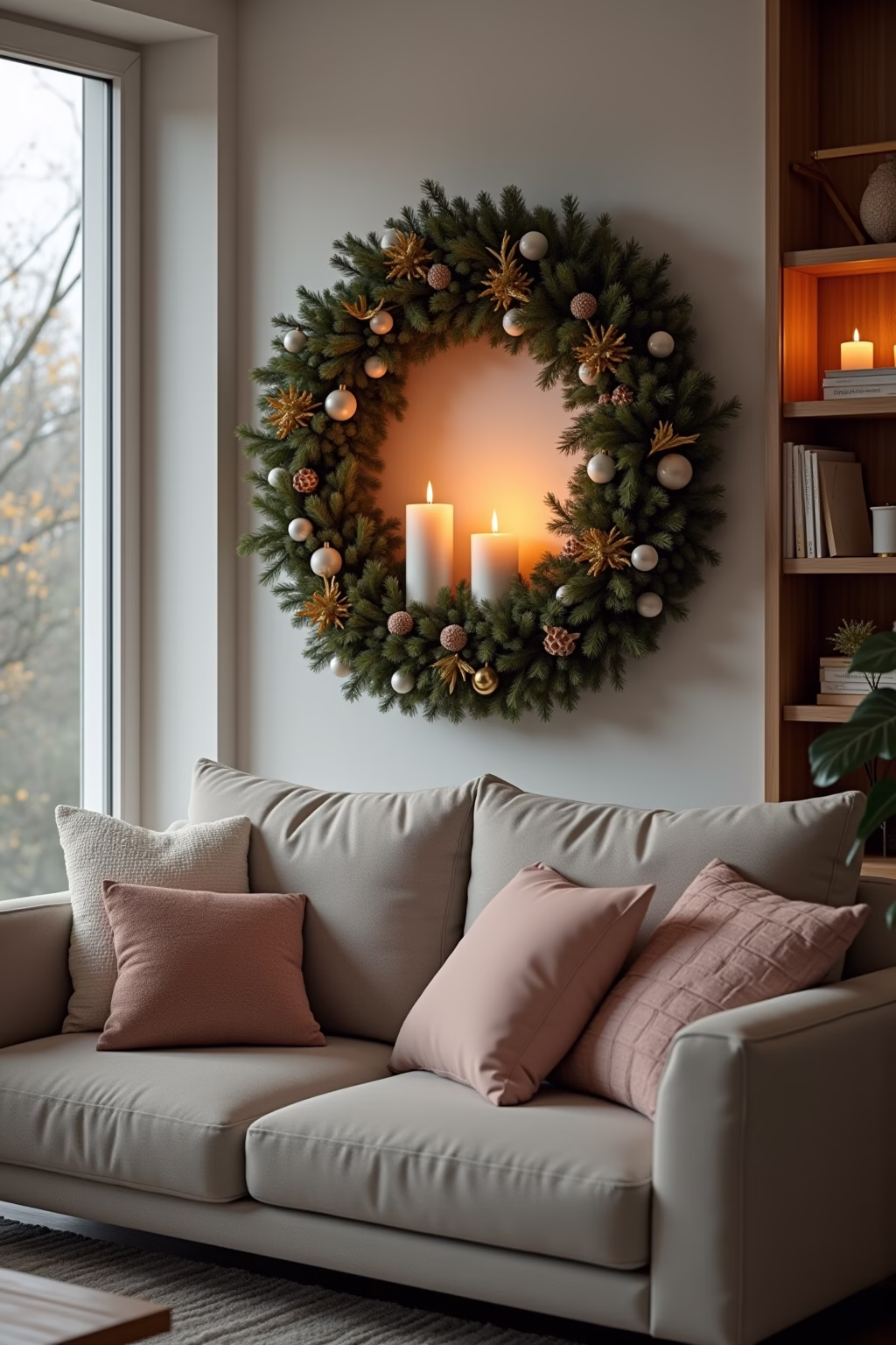 adventkranz ideen modern outline 1