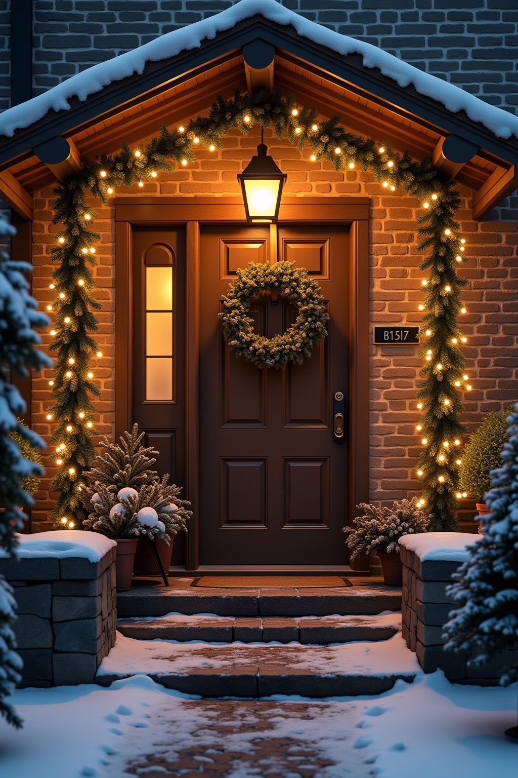 adventsdeko draussen eingang outline 1