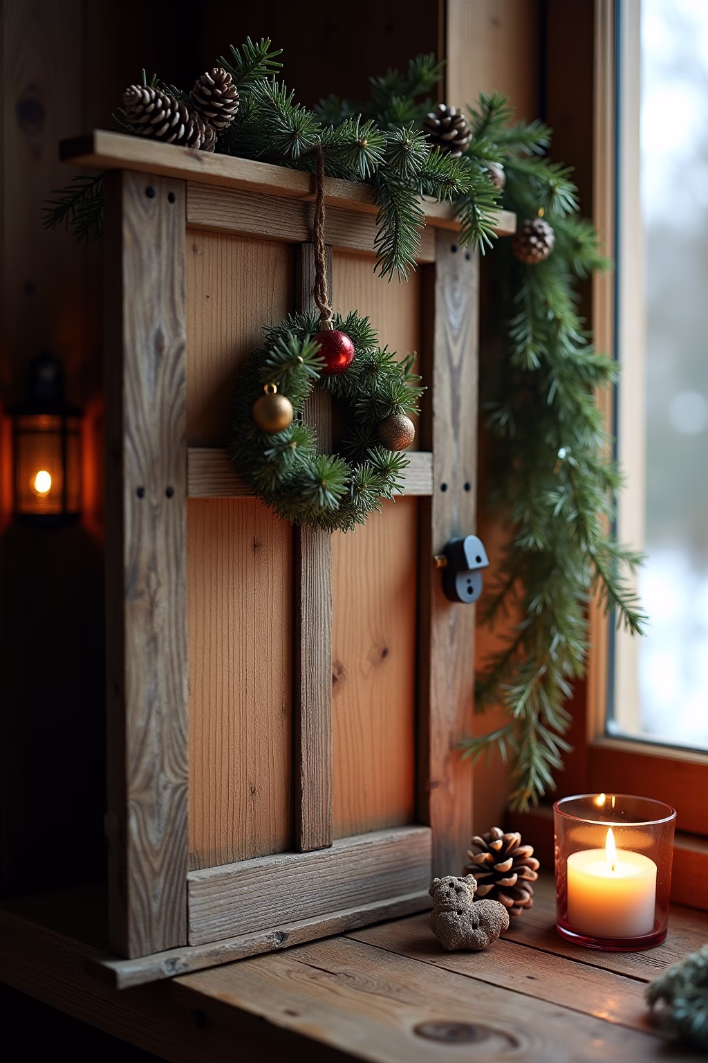 adventsdeko draussen eingang outline 6