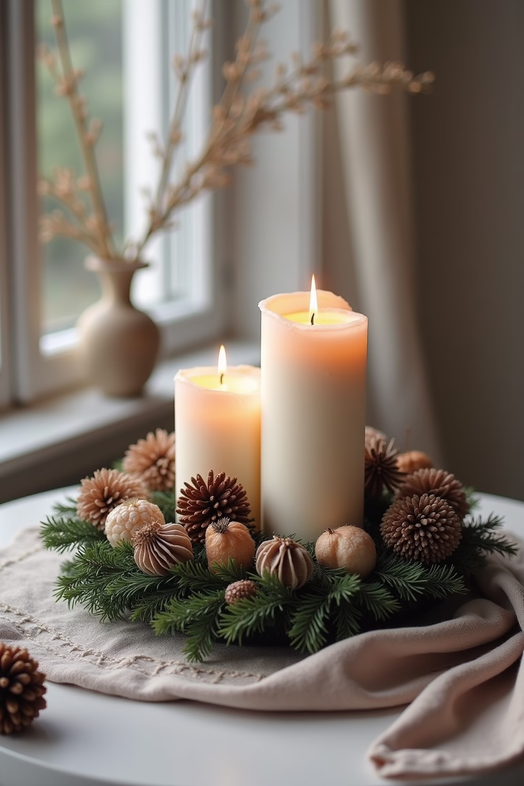 adventsgestecke ideen modern outline 6