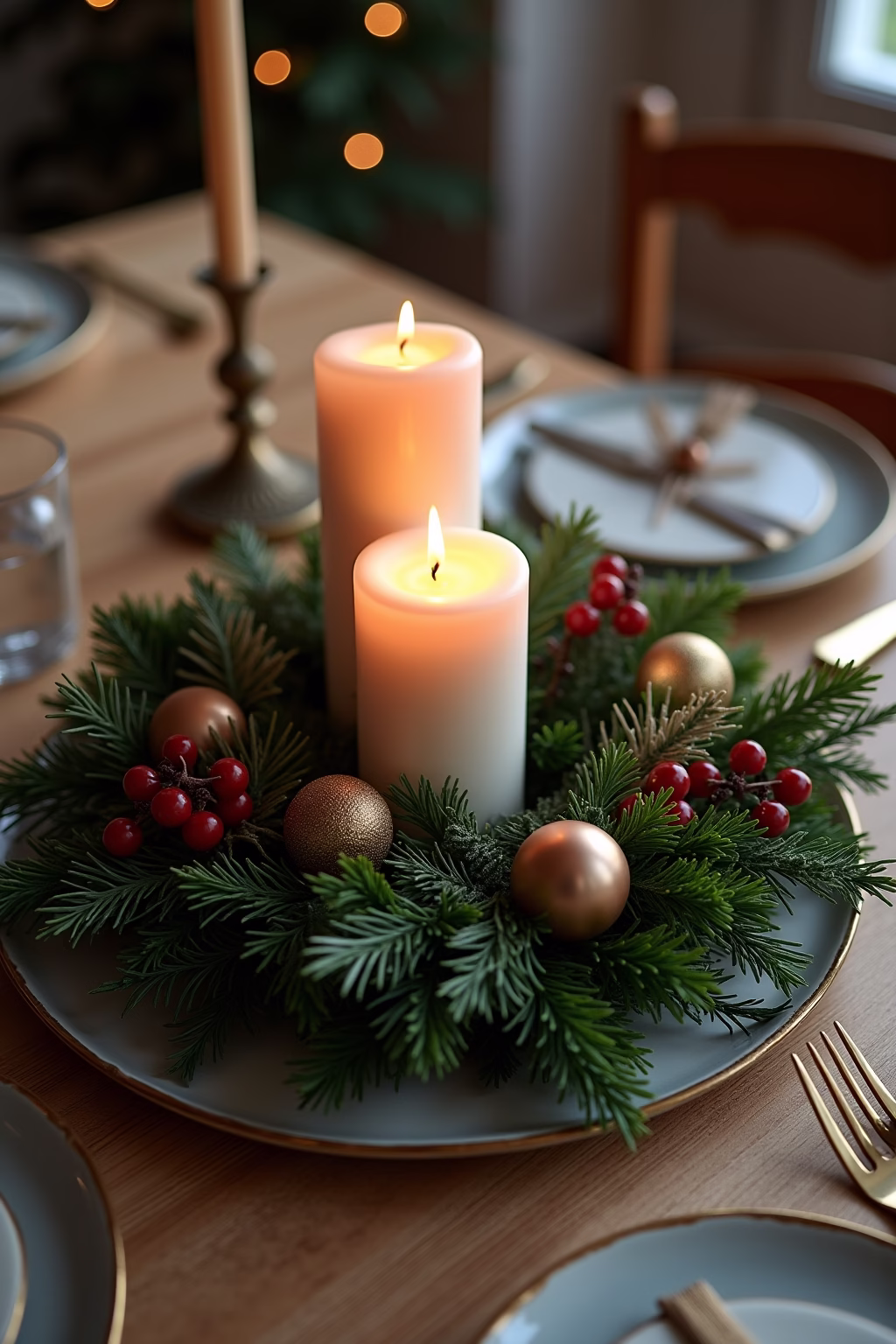 adventskranz modern tablett outline 7