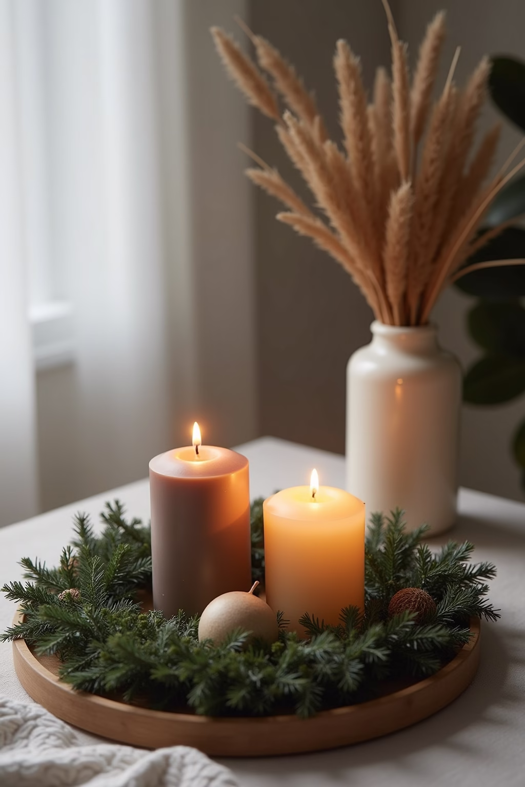 adventskranz modern tablett outline 8