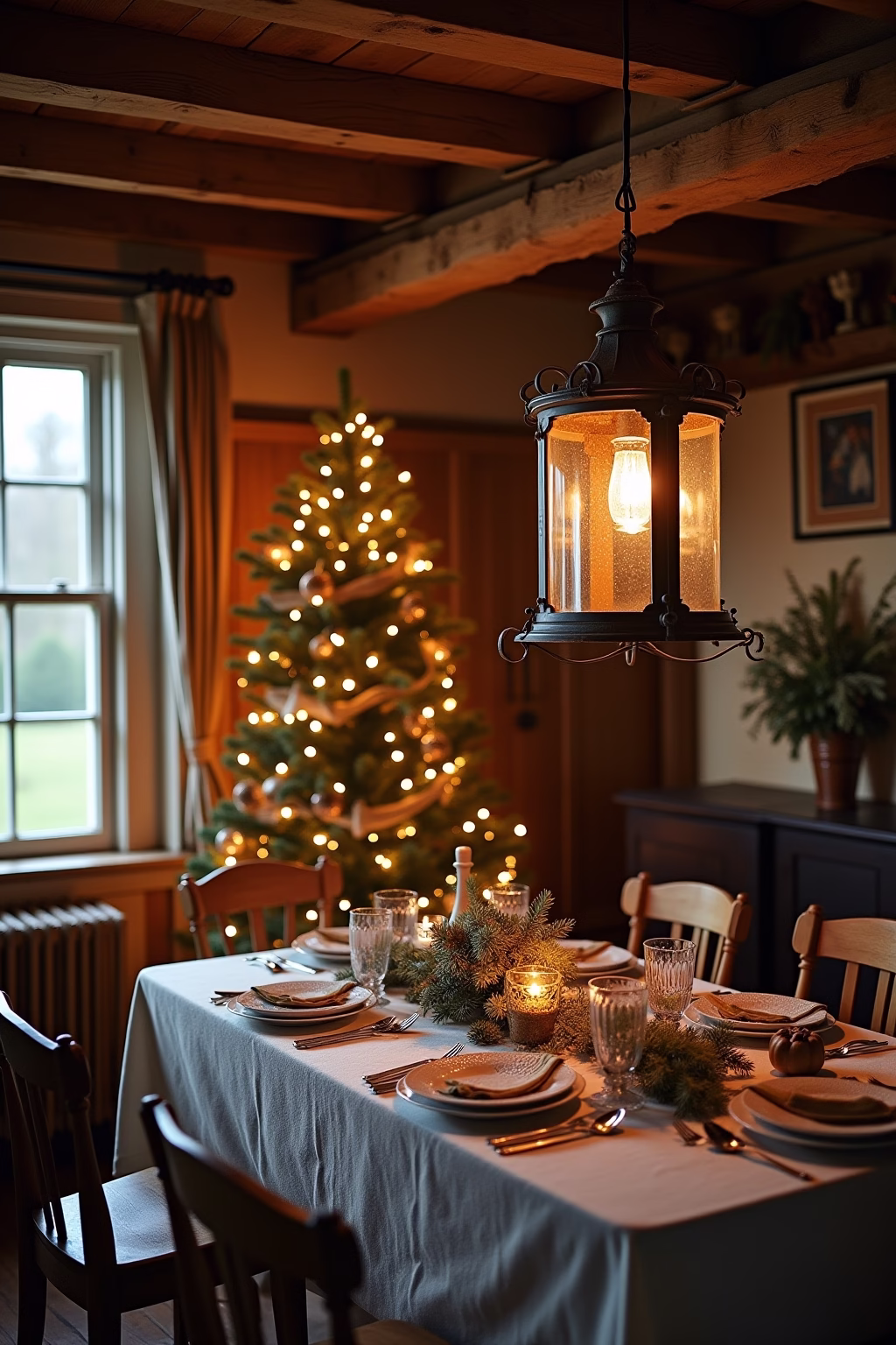 bauernhaus weihnachten outline 2