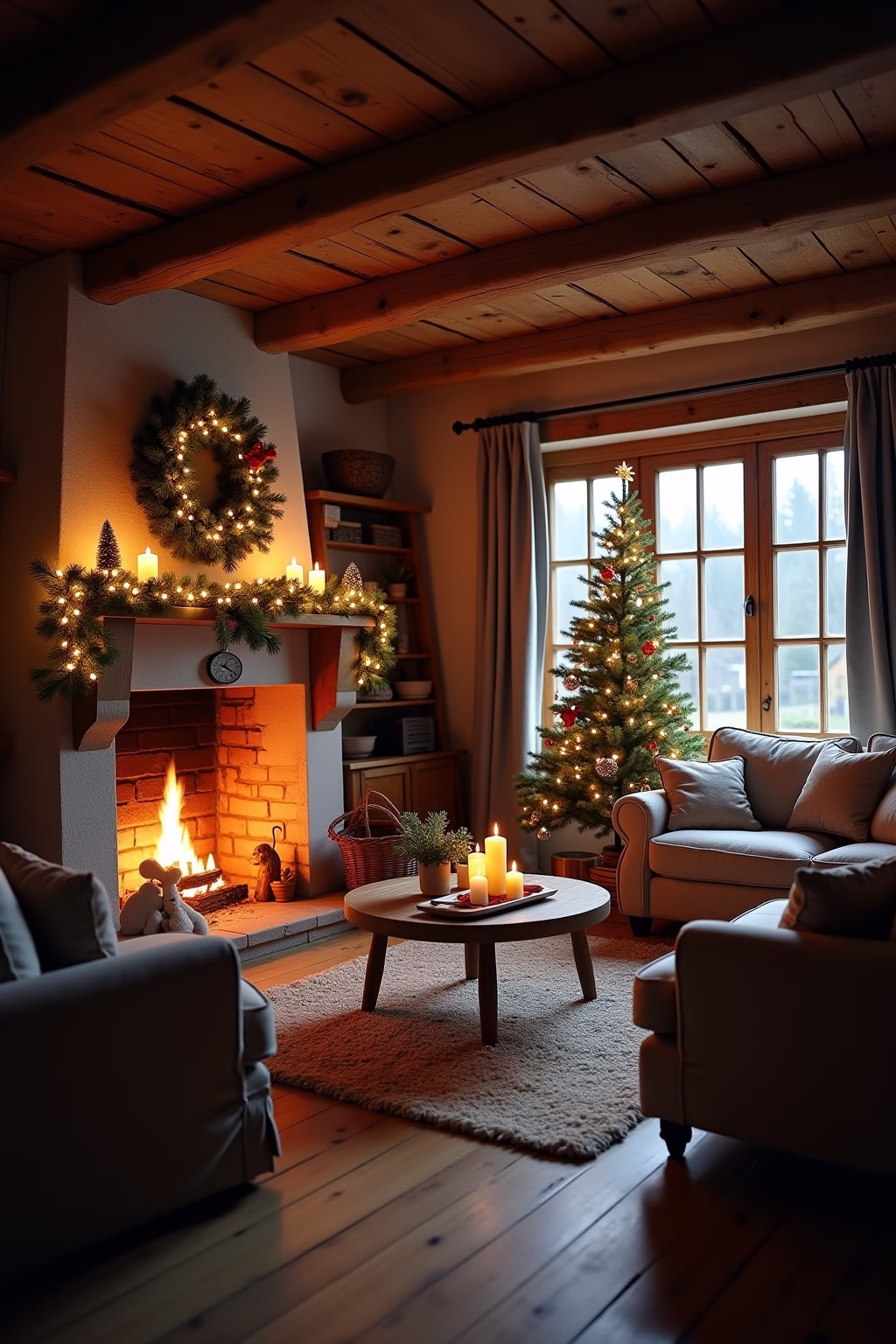 bauernhaus weihnachten outline 5