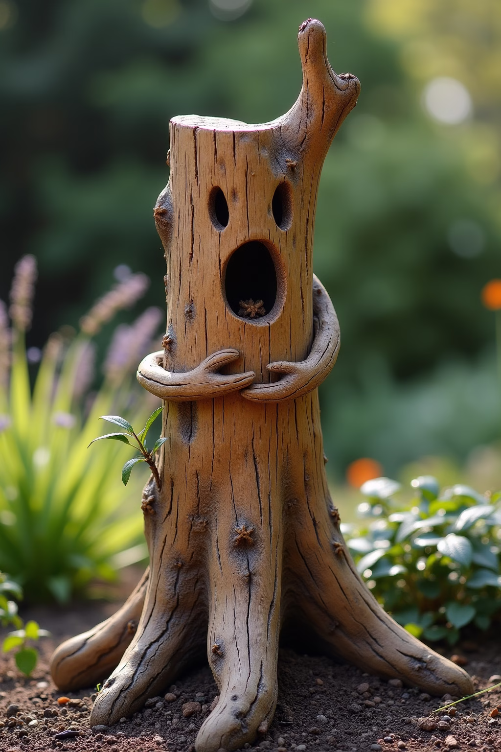 baumstamm ideen garten outline 7