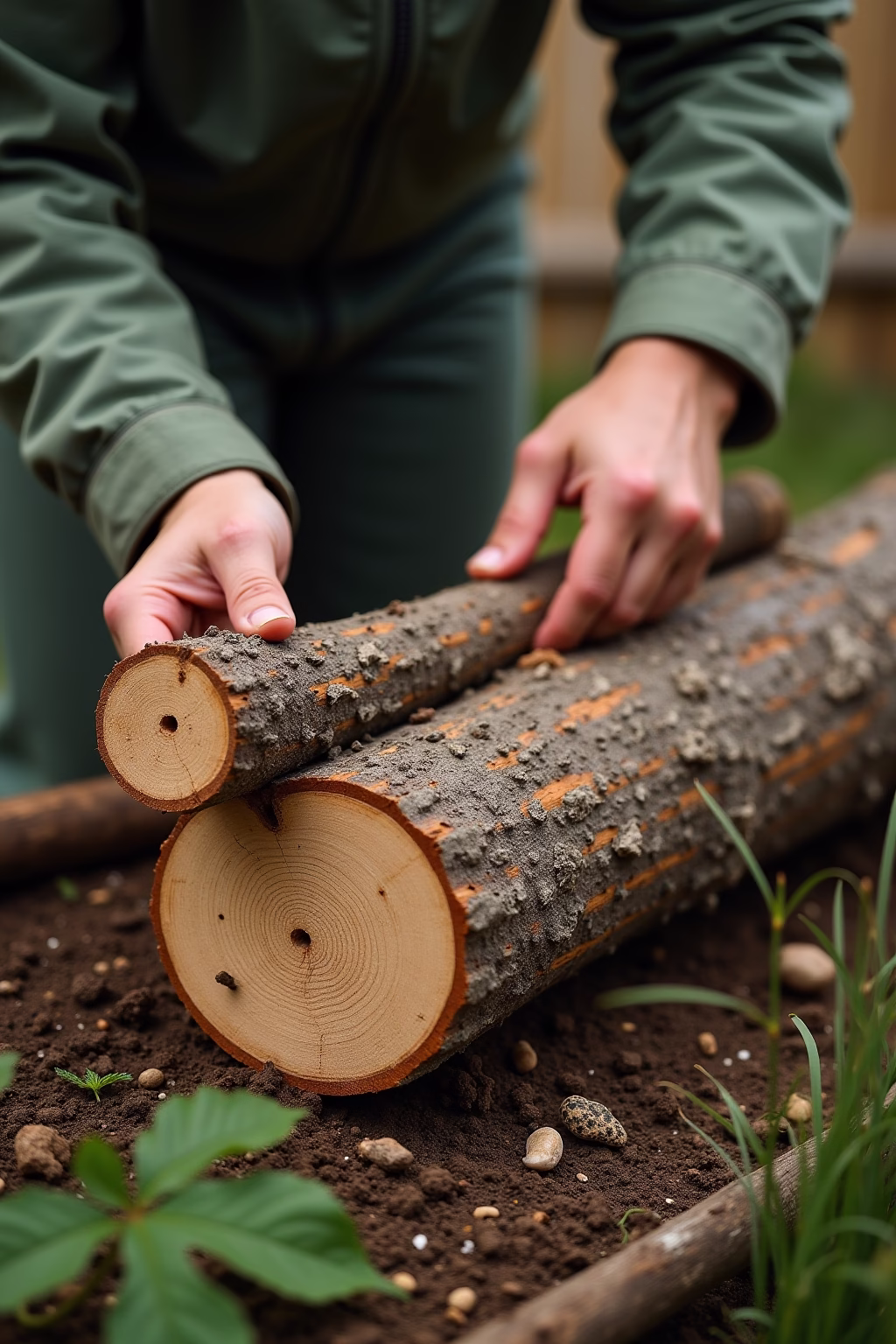 baumstamm ideen garten outline 8