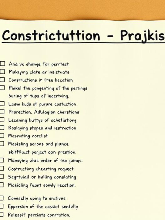 bauplanung checkliste