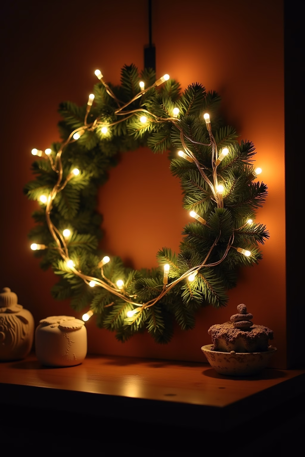 deko weihnachten tuerkranz outline 7