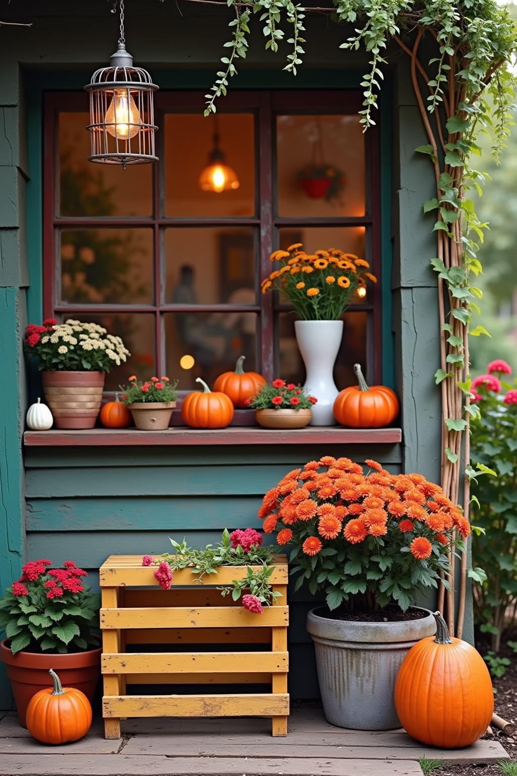 draussen paletten deko garten outline 7