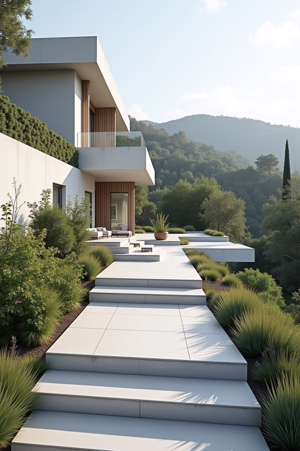 garten am hang modern outline 1