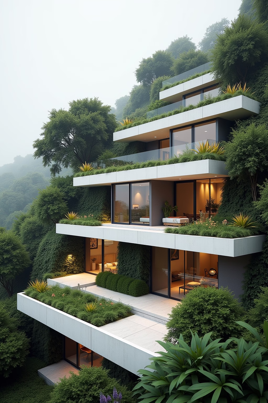 8 Moderne Ideen für einen Garten am Hang 21 garten am hang modern outline 3