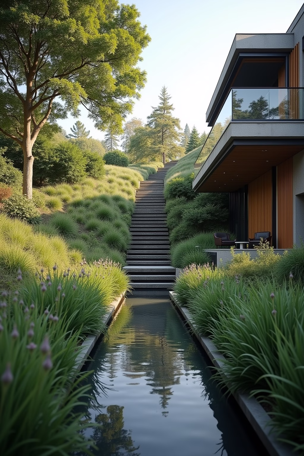 8 Moderne Ideen für einen Garten am Hang 30 garten am hang modern outline 7