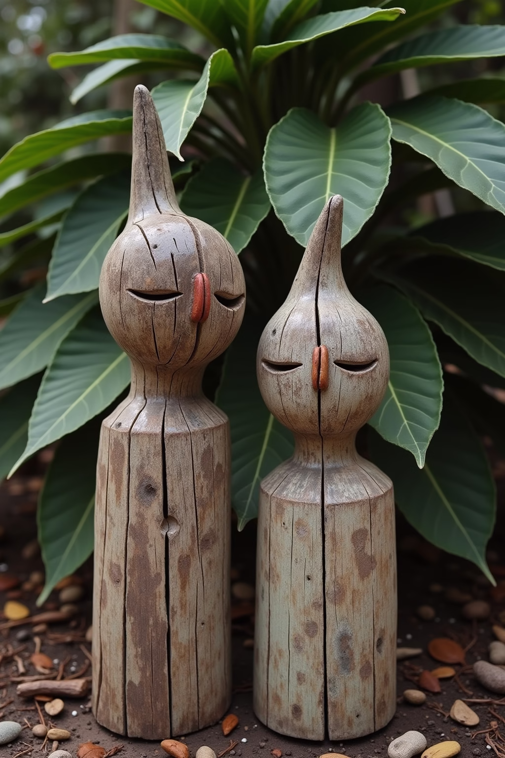 garten deko ideen holz outline 7