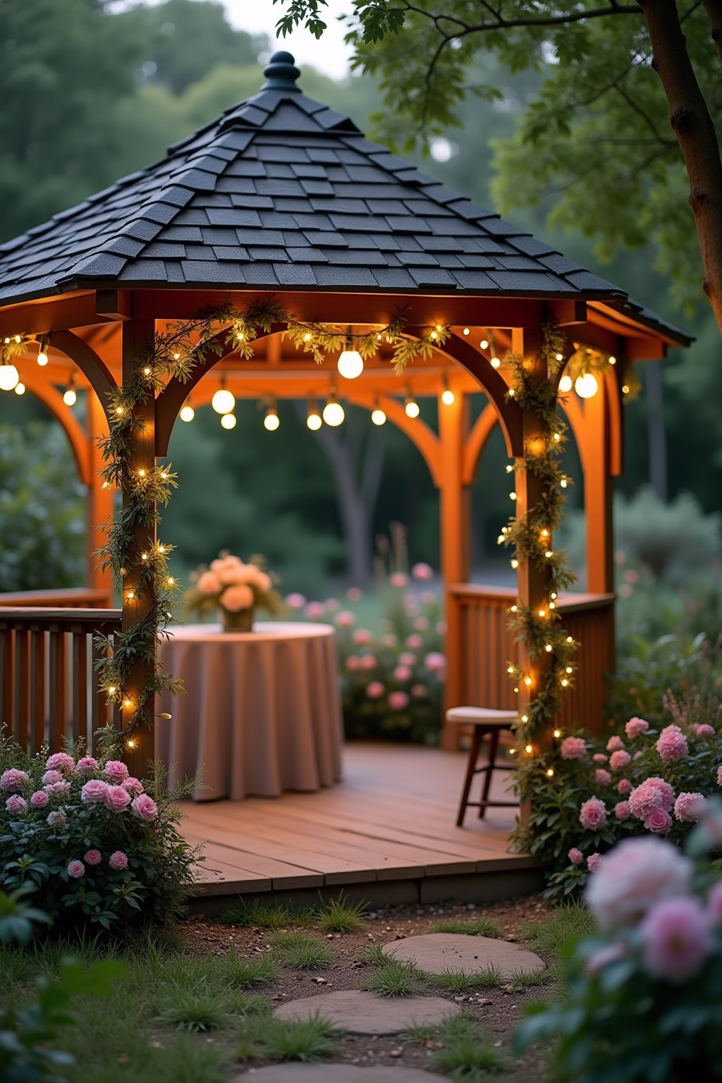 garten hochzeit deko selber machen outline 2