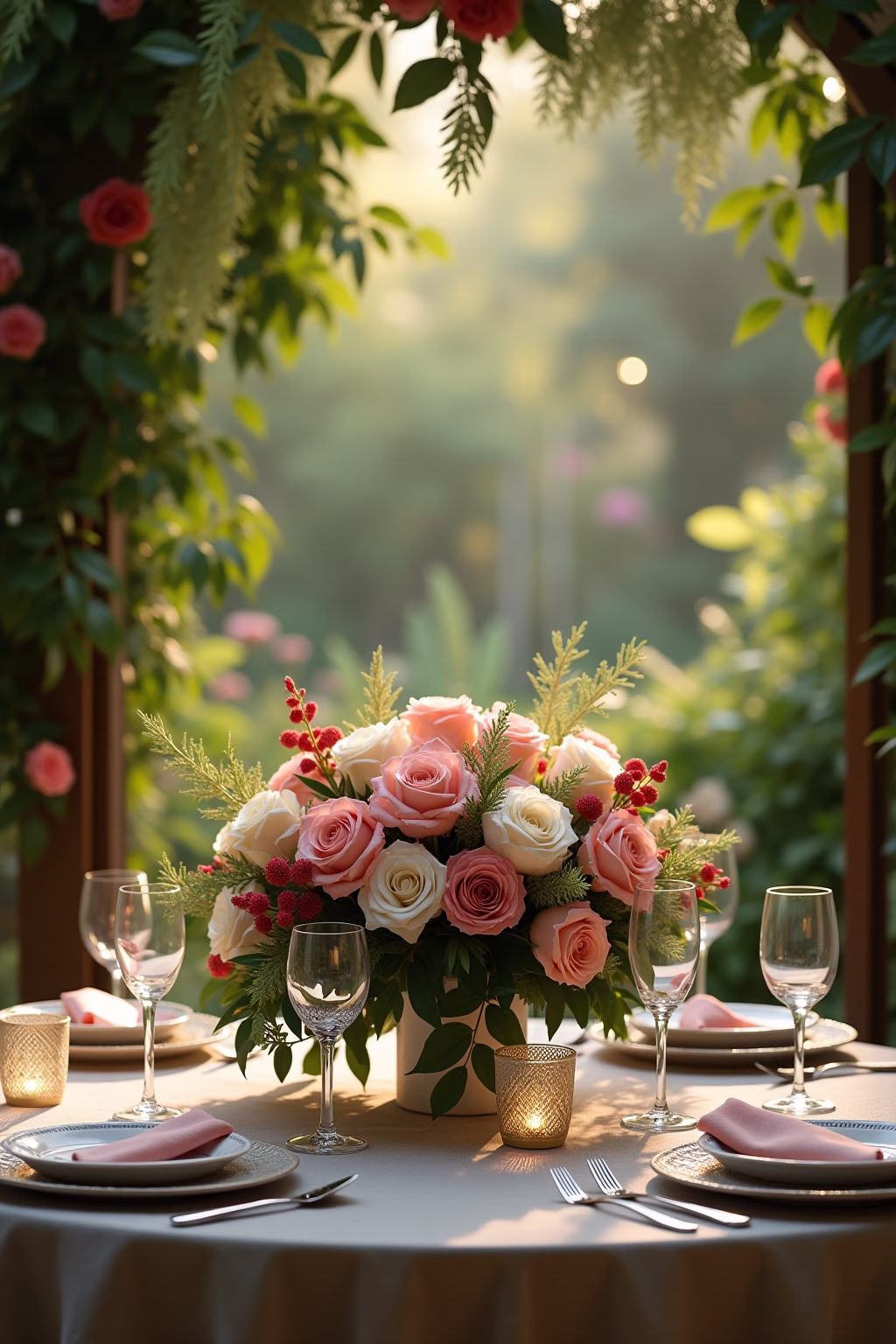 garten hochzeit deko selber machen outline 4