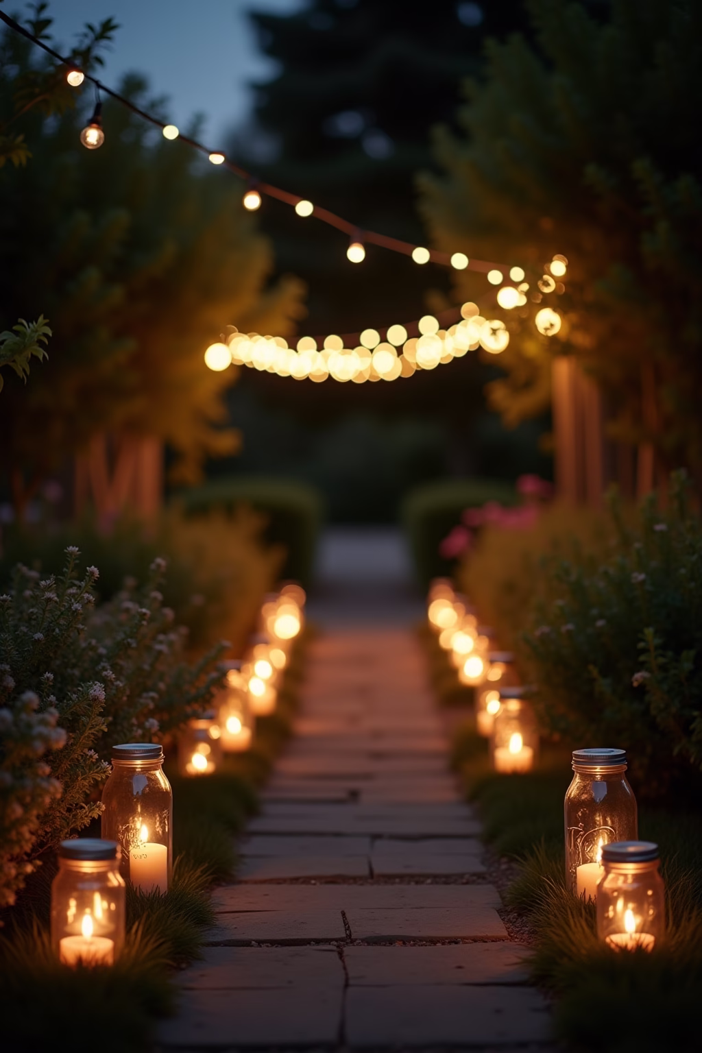 garten hochzeit deko selber machen outline 5