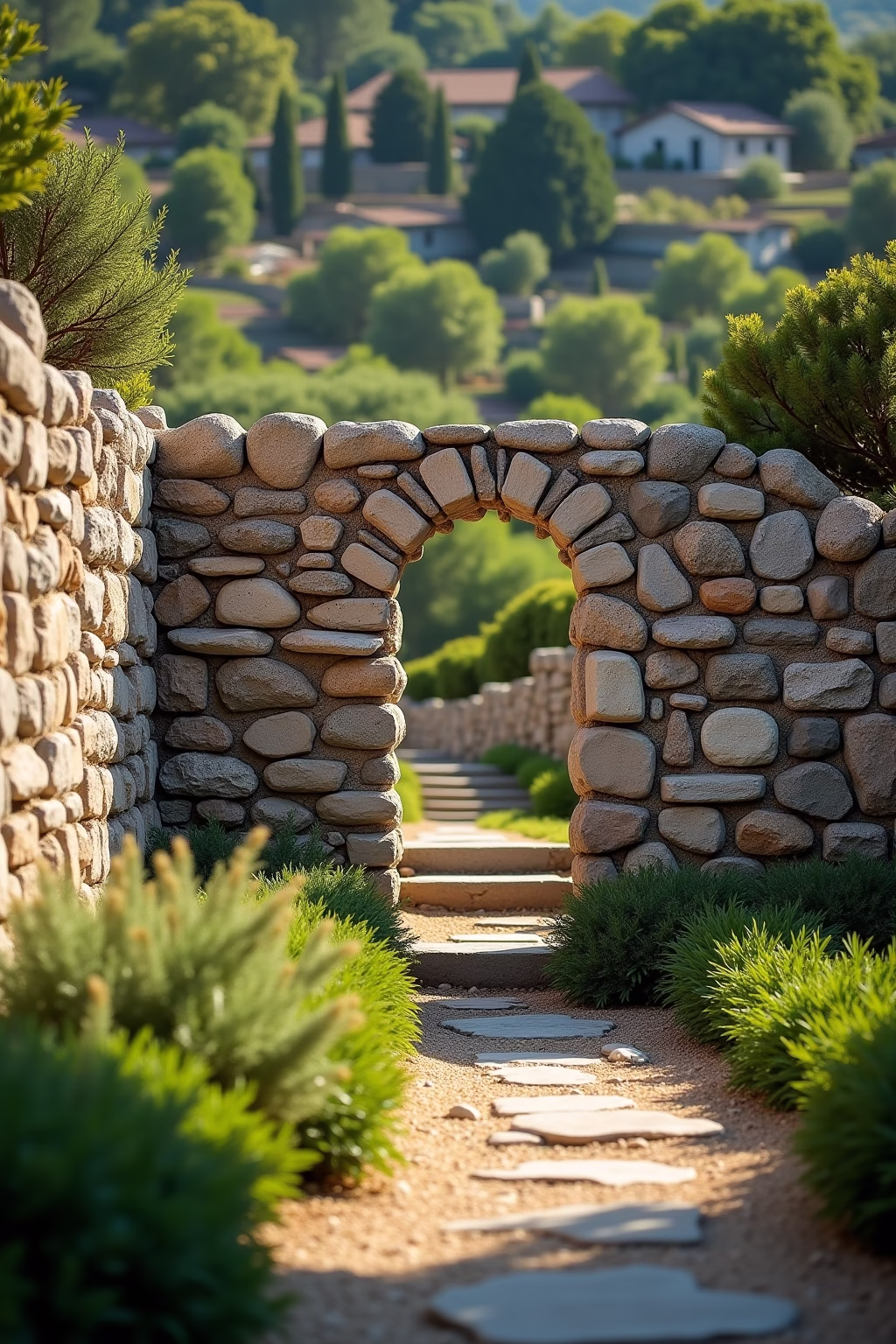 garten hoehenunterschied gestalten outline 4