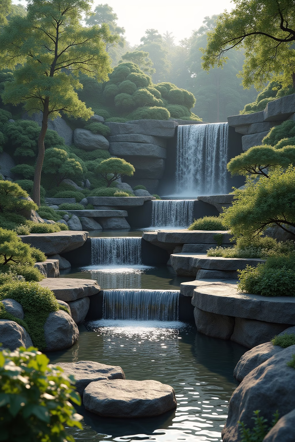 garten hoehenunterschied gestalten outline 5