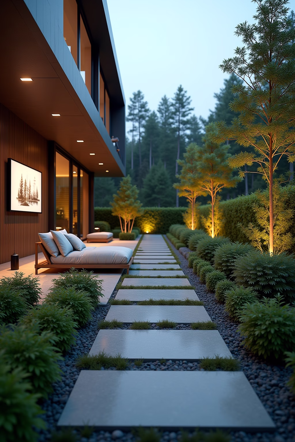 garten ideen modern outline 8