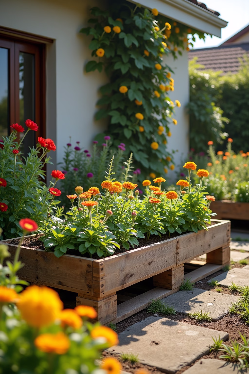 gartengestaltung paletten ideen garten outline 1