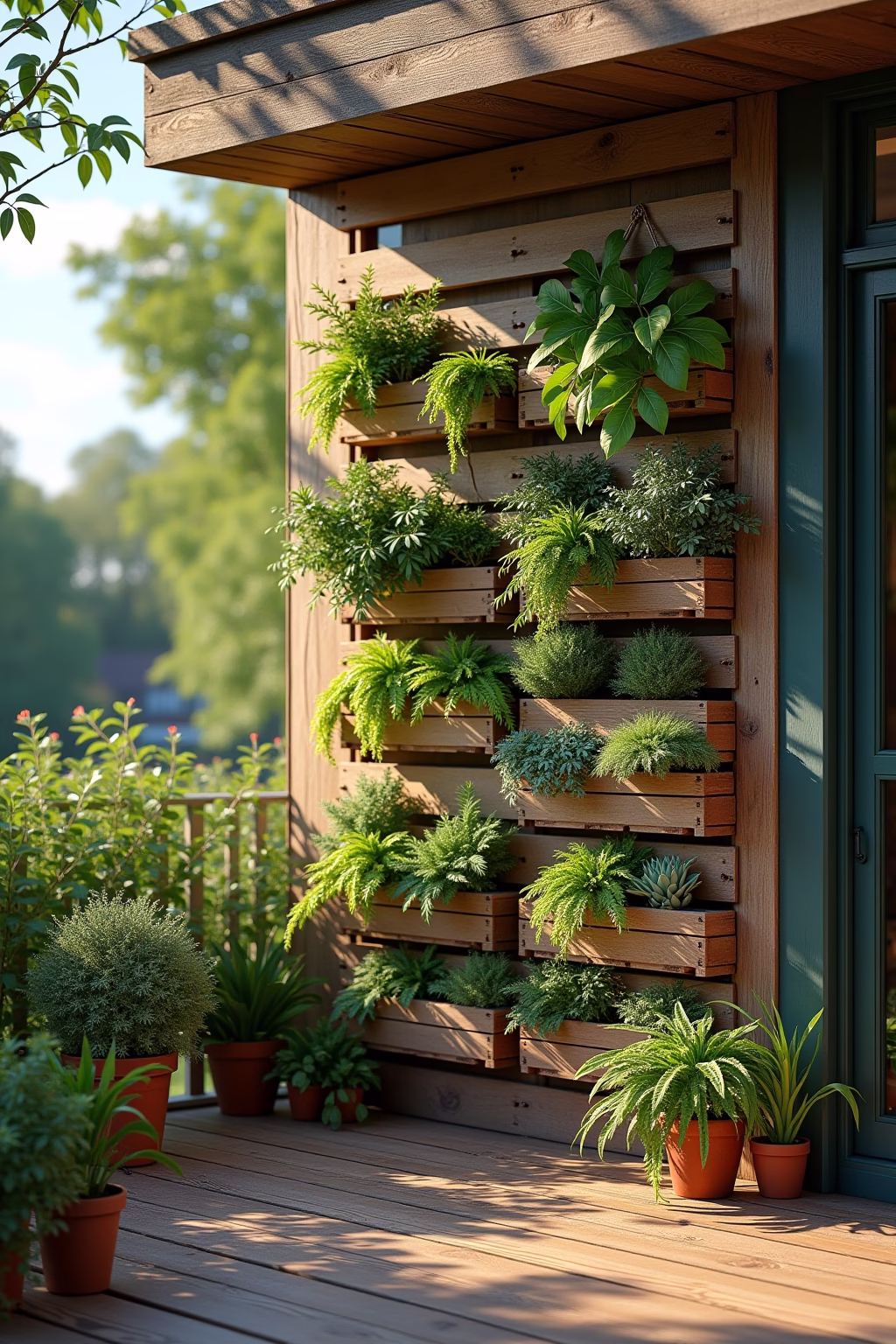 gartengestaltung paletten ideen garten outline 4