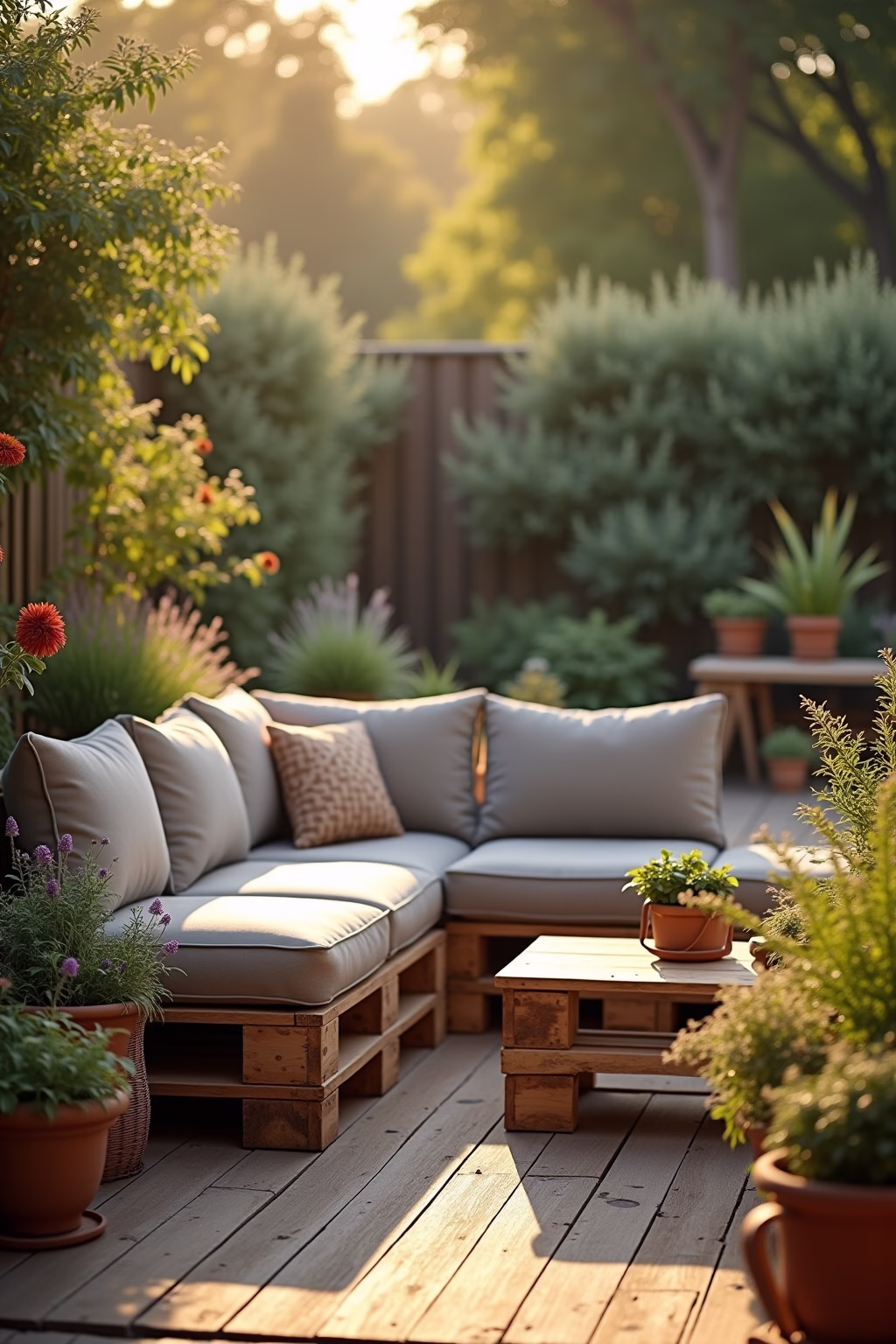 gartengestaltung paletten ideen garten outline 5