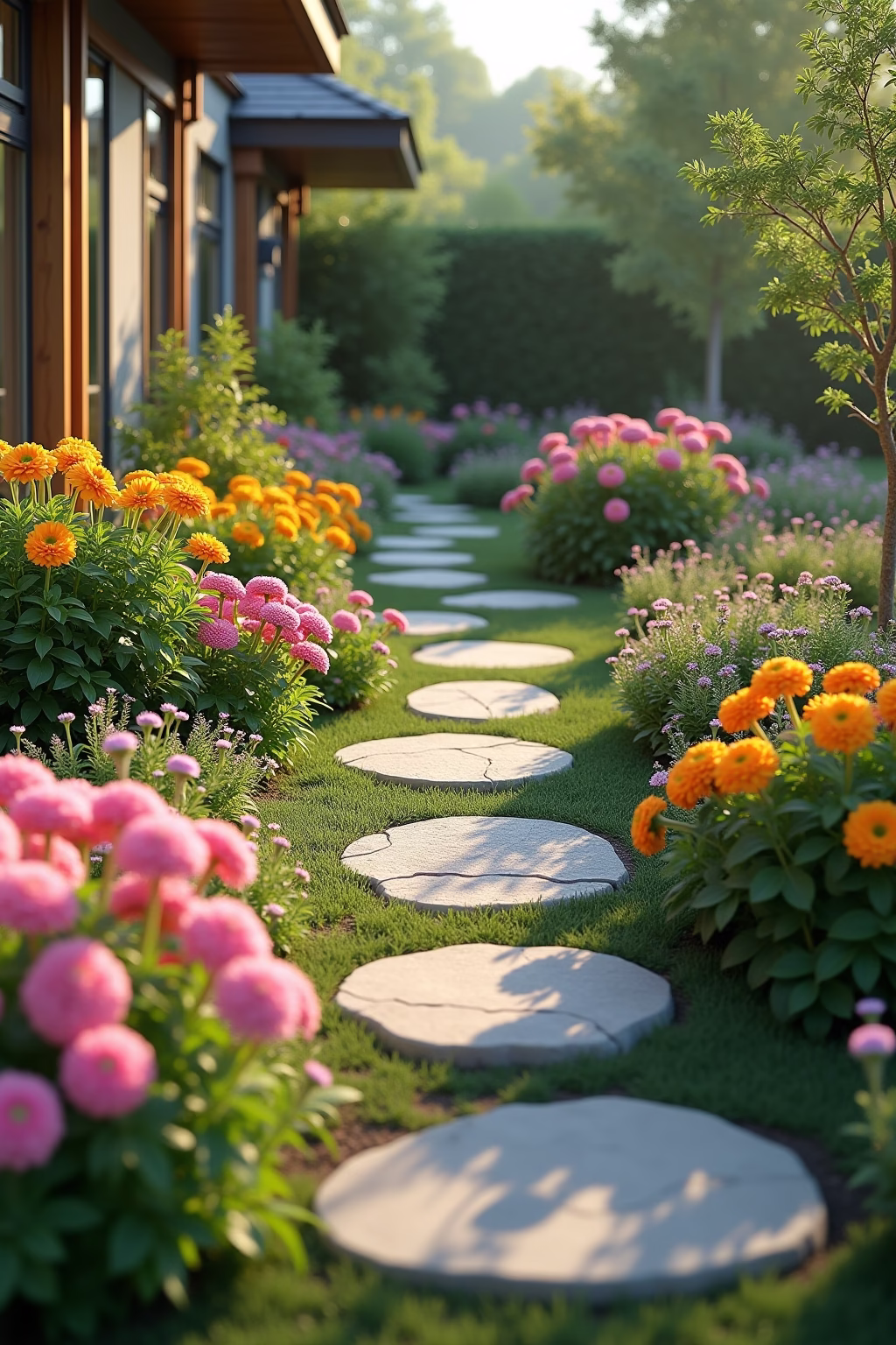 gehweg garten ideen outline 1