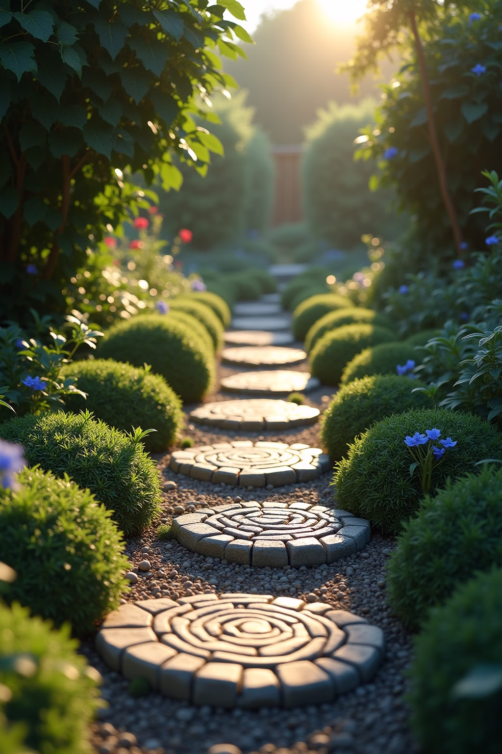 gehwegplatten garten ideen outline 1