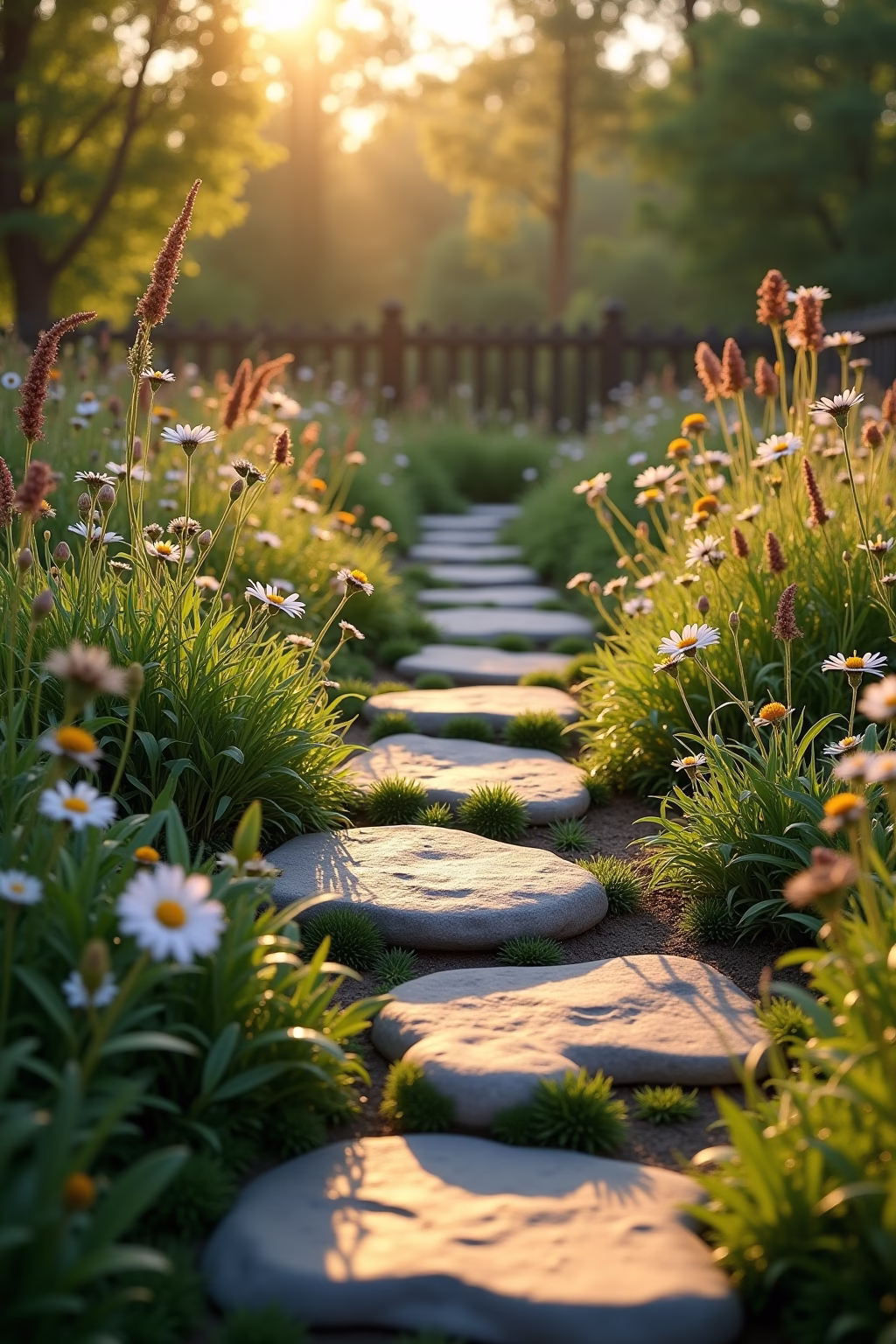 gehwegplatten garten ideen outline 2