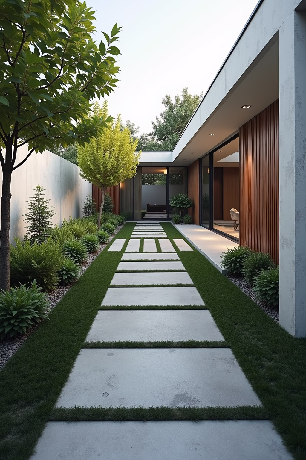 gehwegplatten garten ideen outline 3