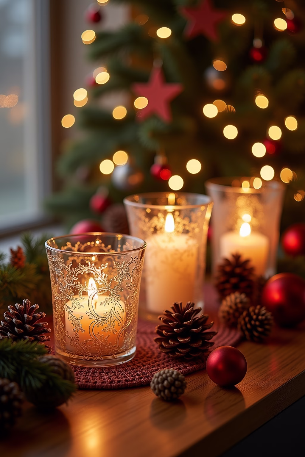 glasvasen dekorieren weihnachten outline 1