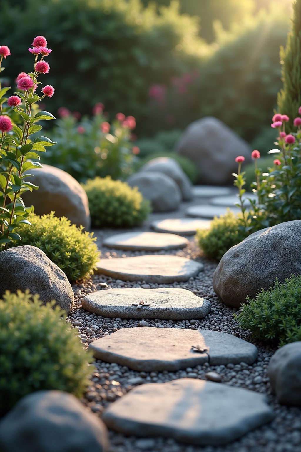 granitsteine garten ideen outline 2