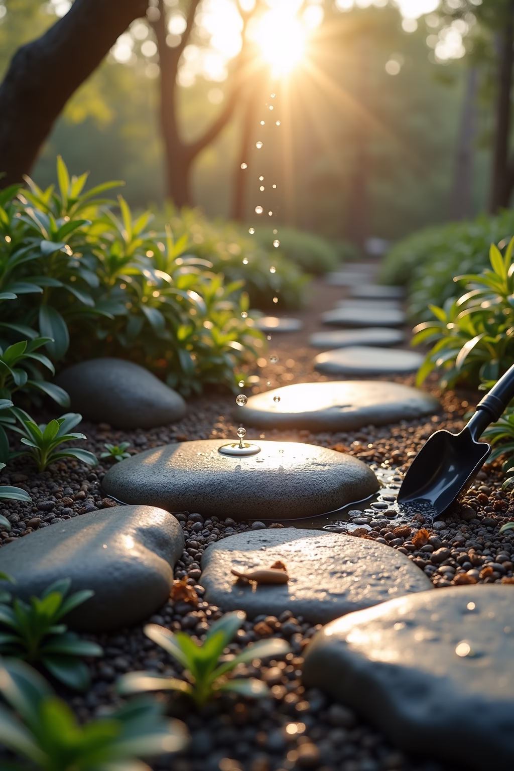 granitsteine garten ideen outline 7