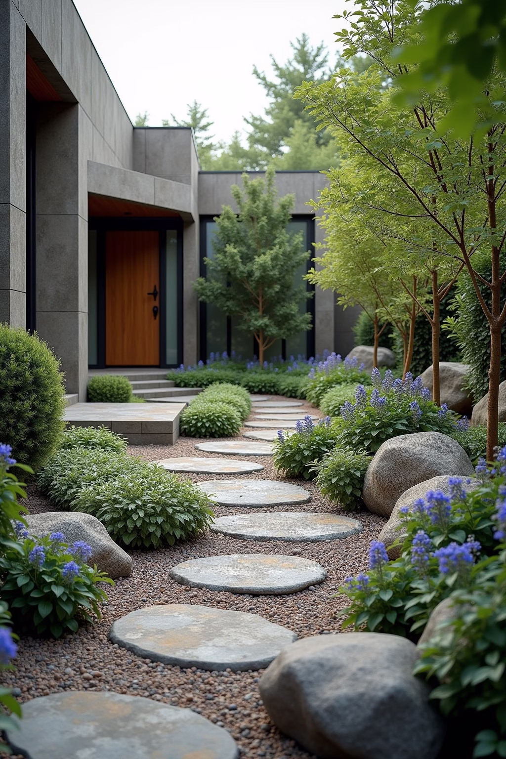 granitsteine garten ideen outline 8