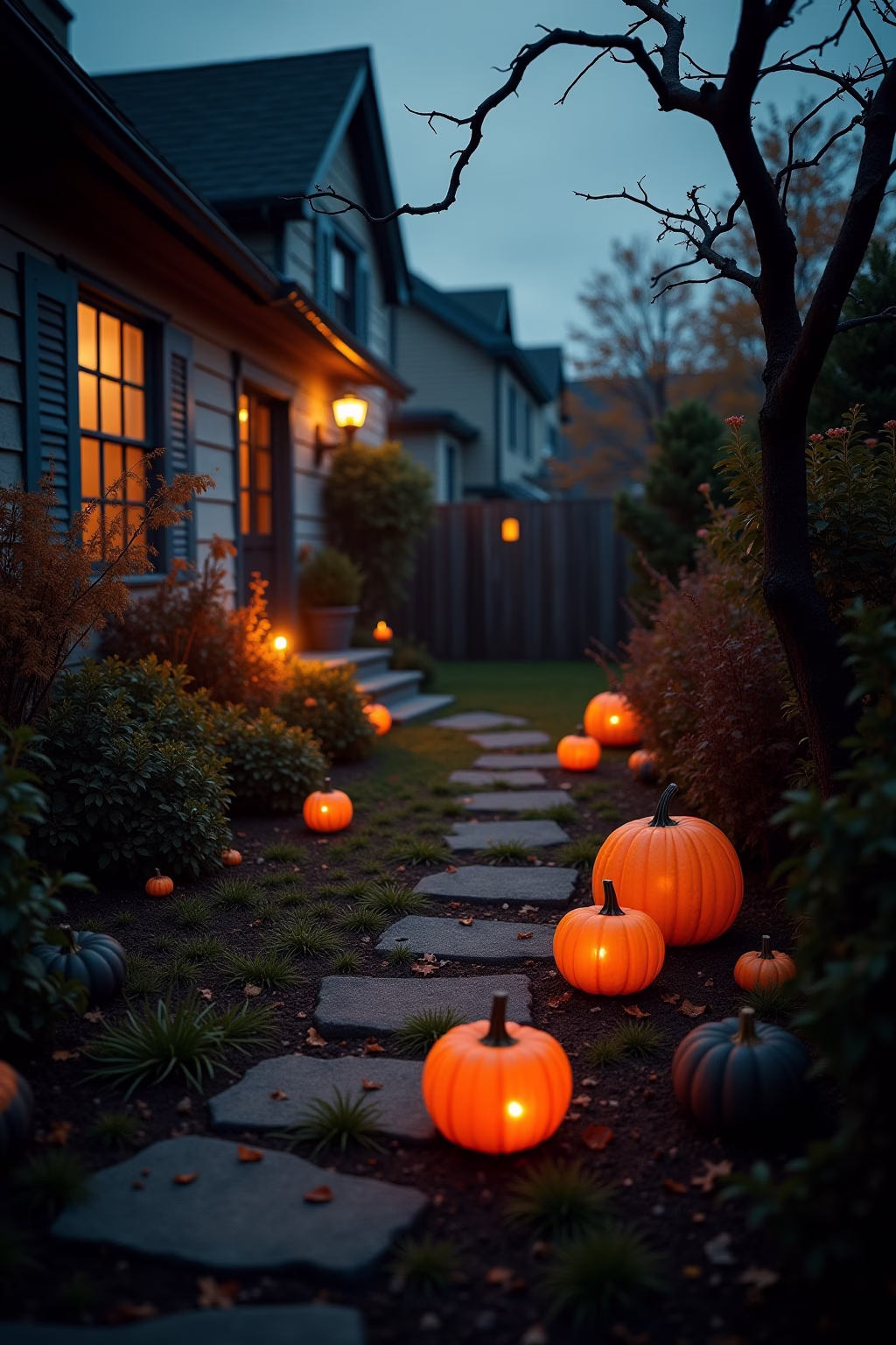 halloween deko garten gruselig outline 1