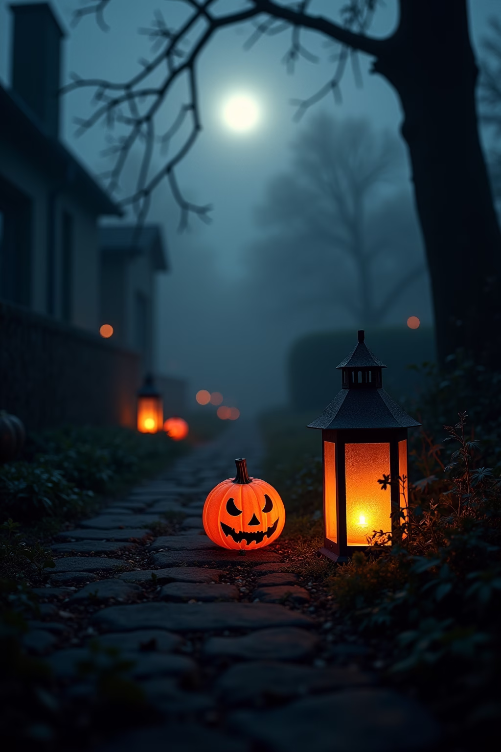 halloween deko garten gruselig outline 2