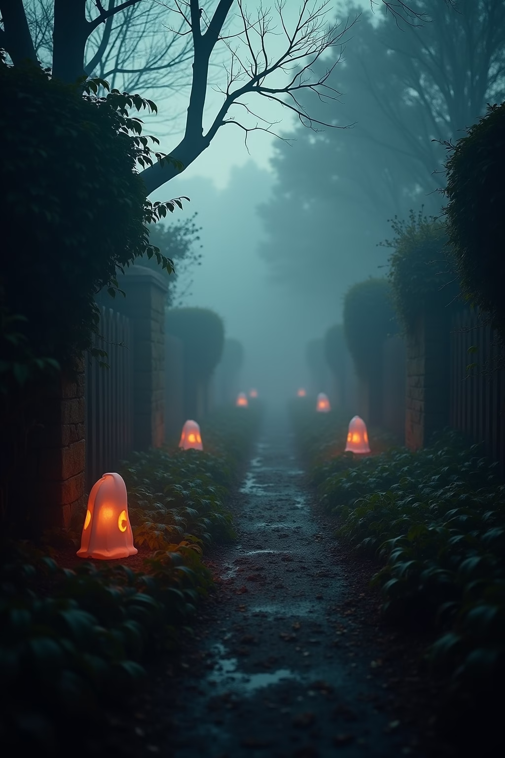 halloween deko garten gruselig outline 6