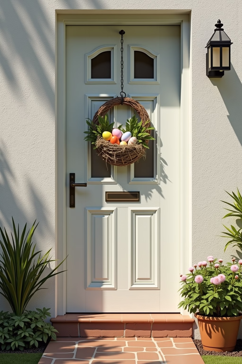 hauseingang osterdeko garten outline 2