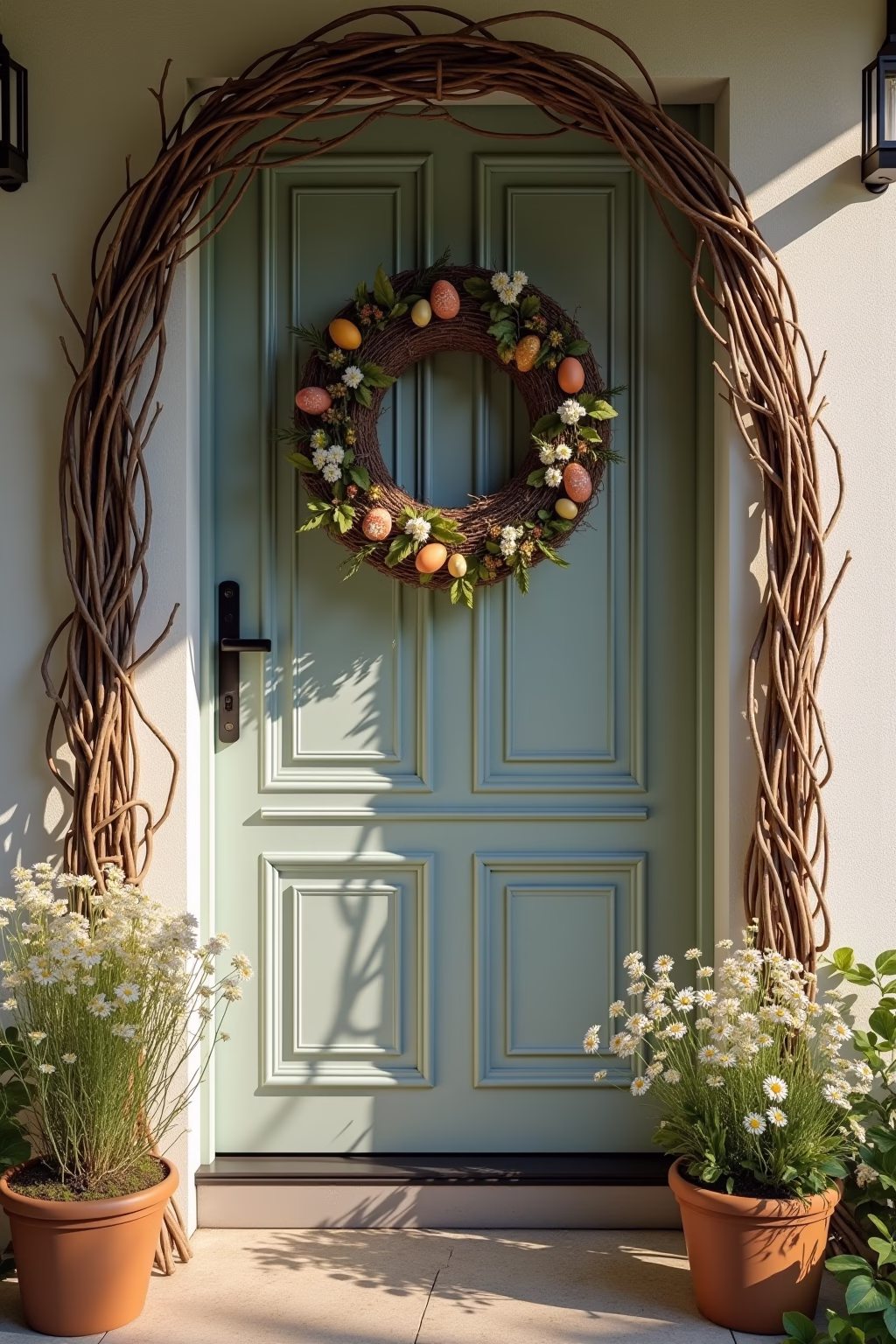 hauseingang osterdeko garten outline 4