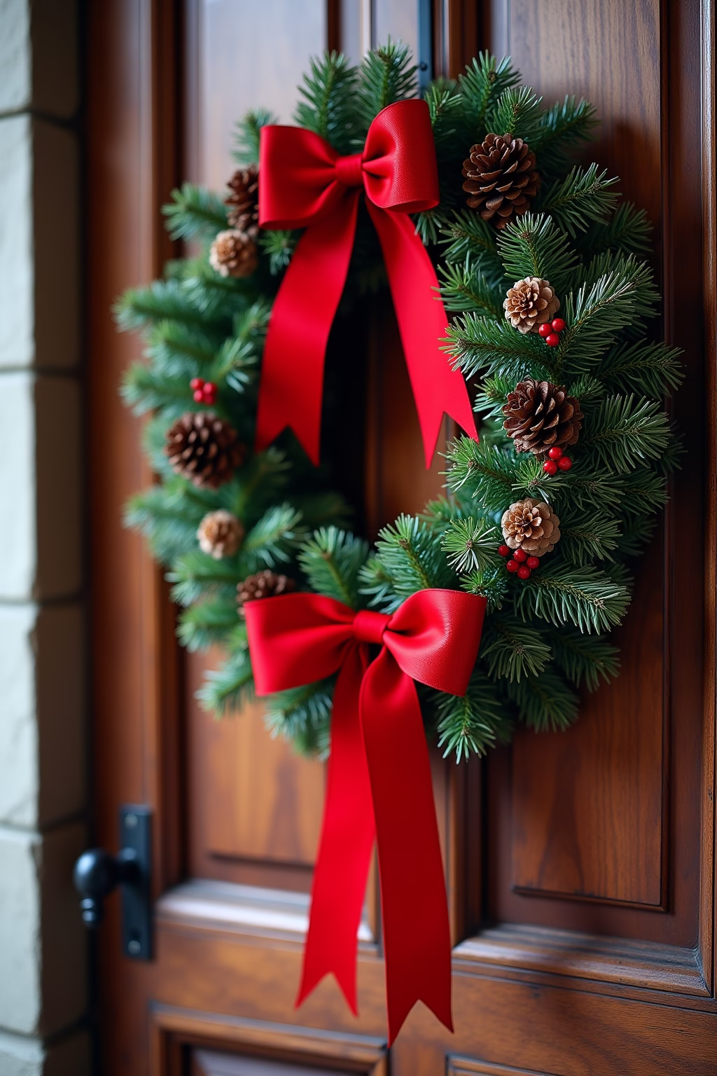 haustuer weihnachtsdekoration outline 2