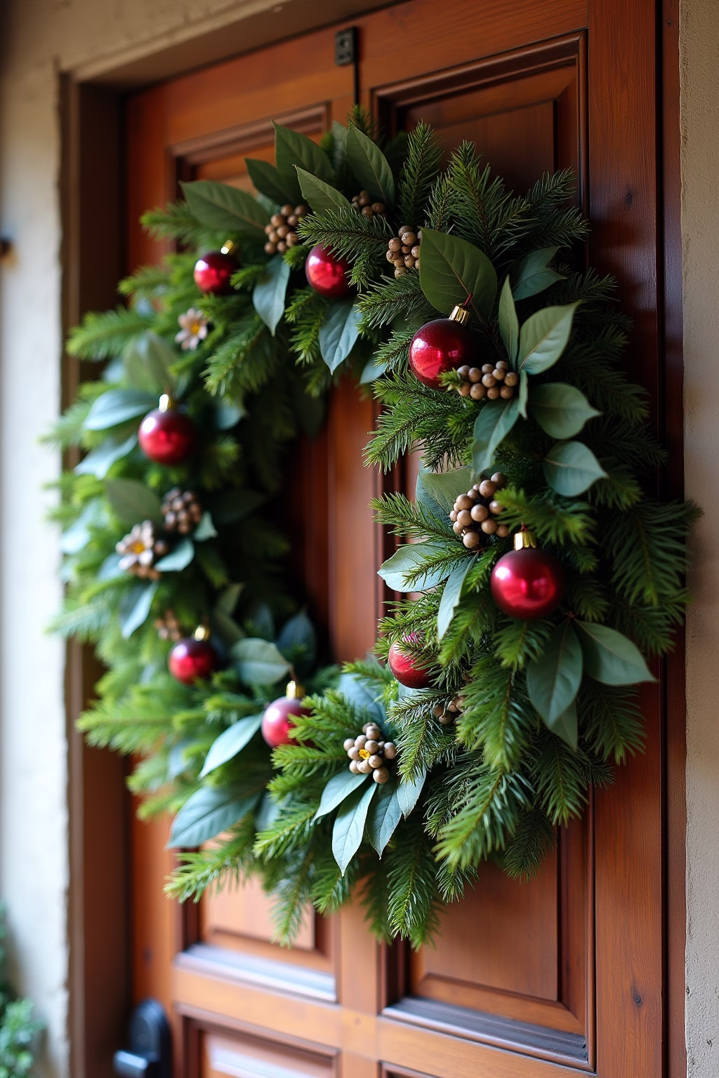 haustuer weihnachtsdekoration outline 5