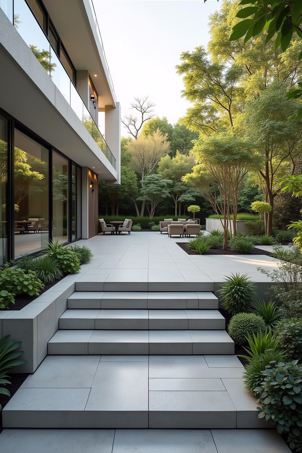 hoehenunterschied terrasse garten ausgleichen outline 1