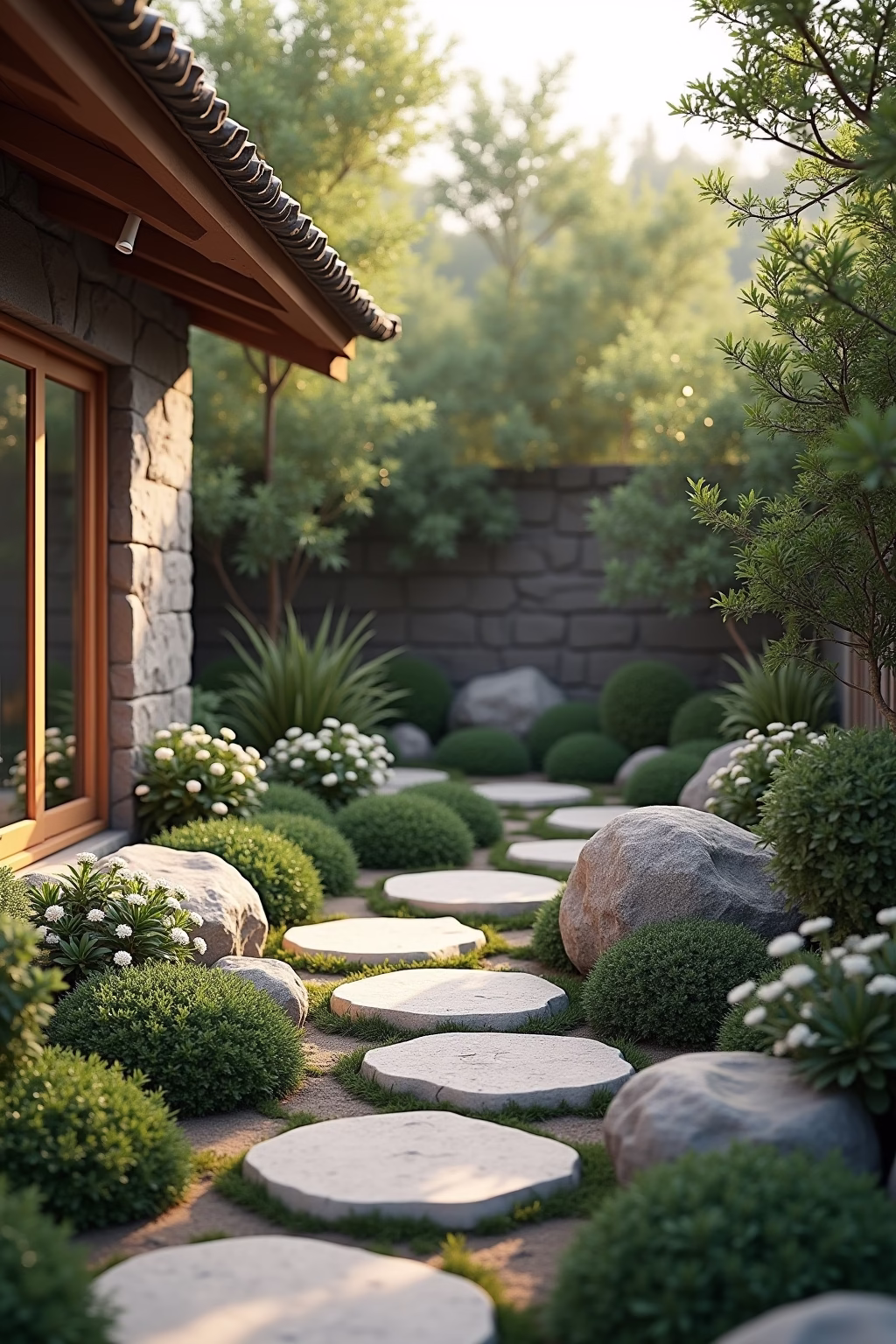 ideen naturstein garten outline 2