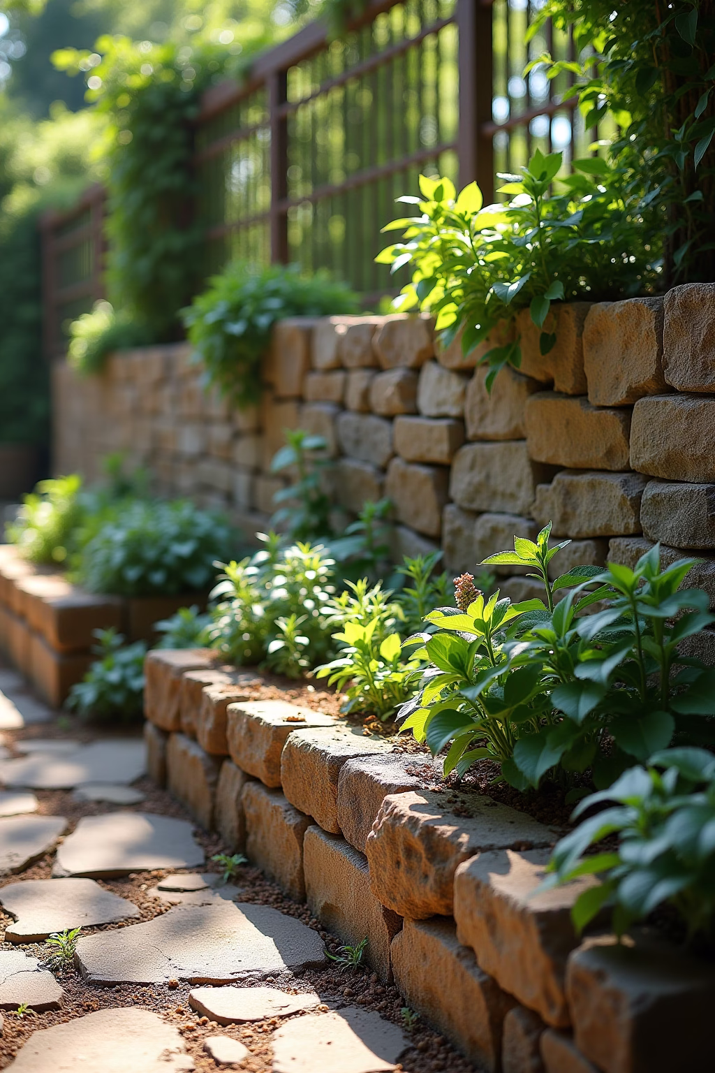 ideen naturstein garten outline 4