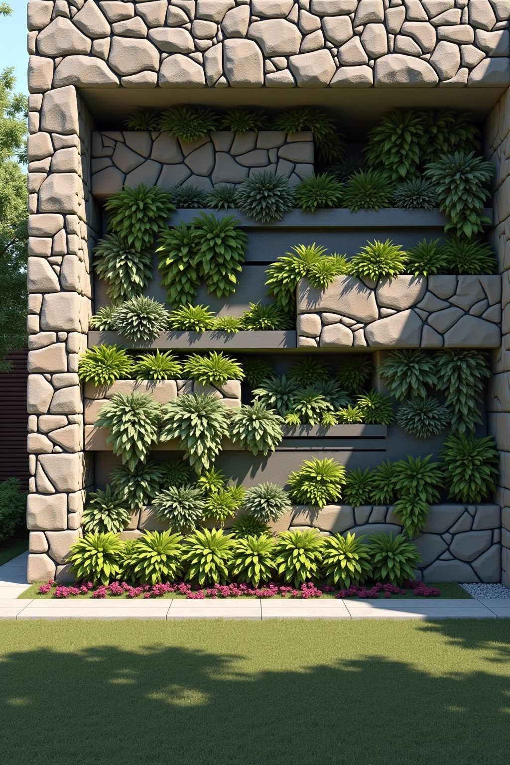 ideen naturstein garten outline 5 1