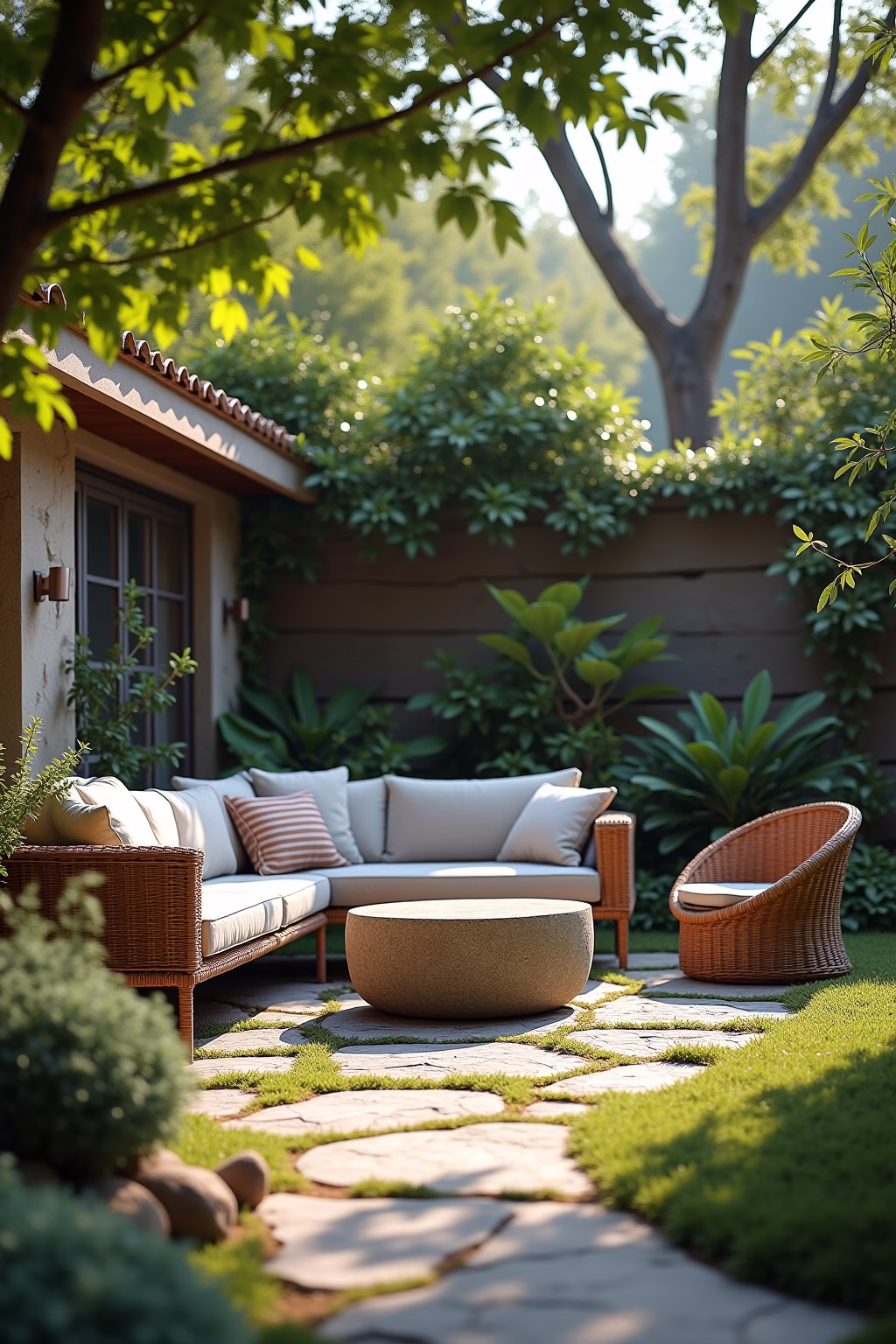 ideen naturstein garten outline 6