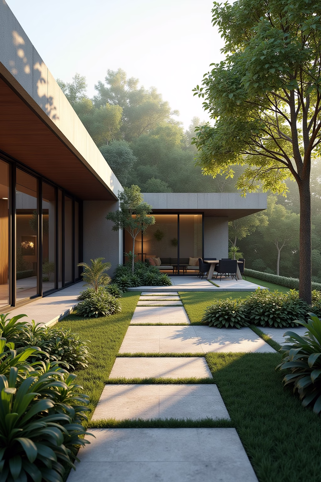 ideen naturstein garten outline 7