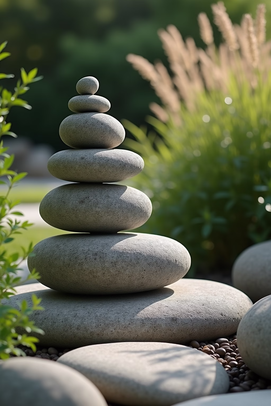 ideen naturstein garten outline 8