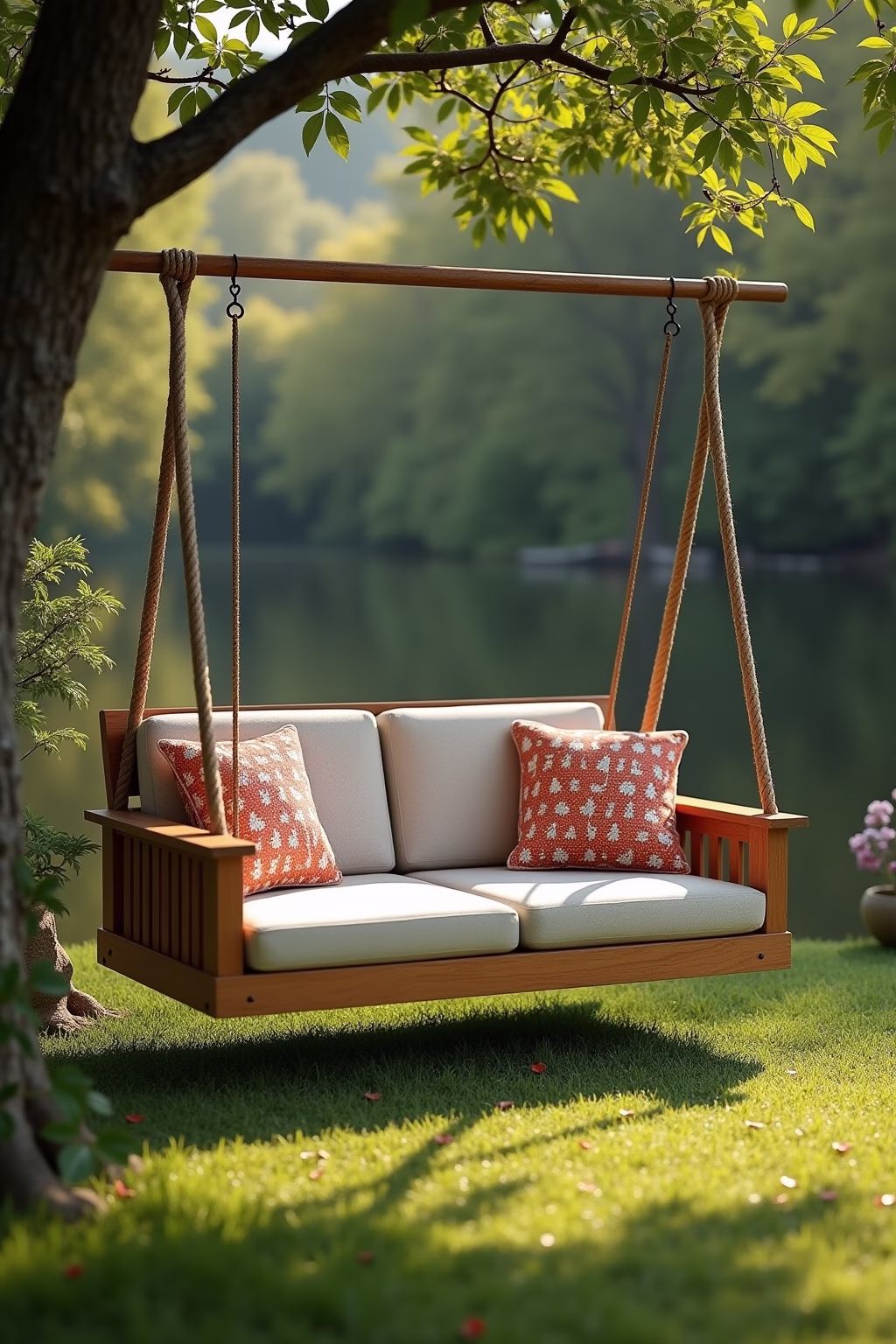 ideen schaukel garten outline 7