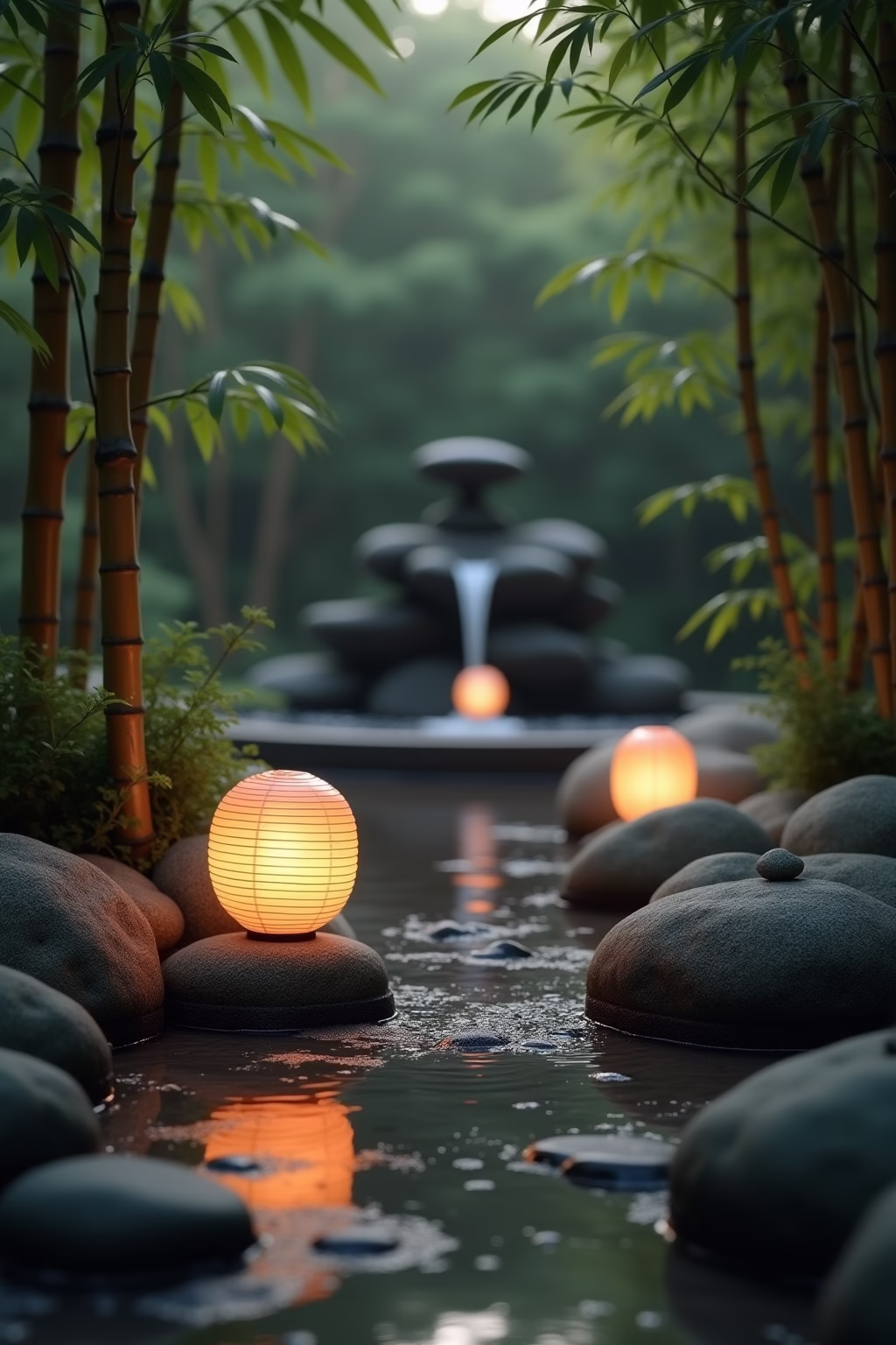 japanische ecke im garten outline 6